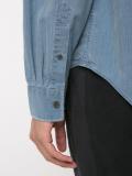 nehru collar denim shirt 