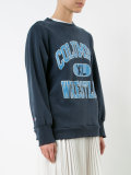oversized printed sweatshirt
