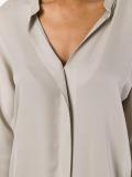 band collar shirt