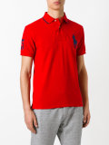 logo patch polo shirt 