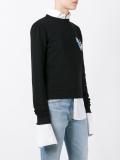 'V' embellished sweatshirt