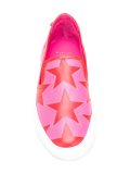 star print slip-on sneakers