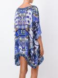 embellished printed kaftan