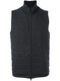 quilted roll neck gilet