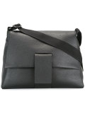 flap closure shoulder bag