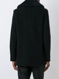 peaked lapel button peacoat