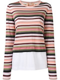 layered striped jumper