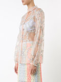 daisy chain sheer blouse