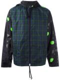 dots plaid windbreaker