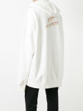 logo print hoodie