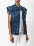 sleeveless denim jacket