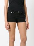 safety pin embellished shorts 