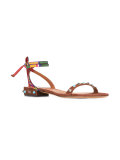 Valentino Garavani Rockstud Rolling系带凉鞋