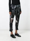 'Raso' printed cropped trousers