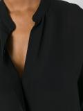 band collar shirt