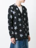 star print oversized cardigan