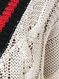contrast-trim sweatshirt
