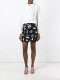 ruffled front bib shirt 
