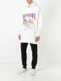 logo print hoodie