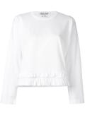 pleated hem T-shirt