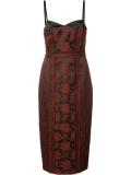 floral jacquard midi dress