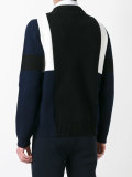 colour block knitted jumper