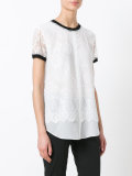 lace details T-shirt 