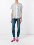 ruffled detail T-shirt