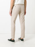 pleat detail tapered trousers