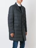 peaked lapels padded coat