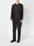 collarless zipped jumpsuit