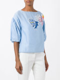 embroidered patches top