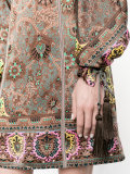 paisley print mini dress