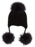 Cashmere and Fur Peruvian Beanie Hat