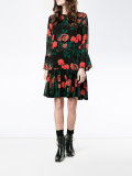 Floral Print Drop Hem Skirt