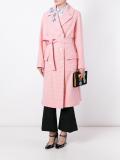 double-breasted belted coat