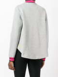 contrast hem bomber jacket