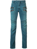 straight fit biker jeans