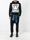 glyph icon print hoodie