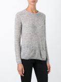back button fine knit jumper