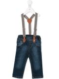 classic jeans with braces