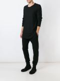 patched long sleeve T-shirt