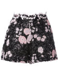 embroidered flower shorts 