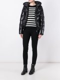 zipped hooded jacket