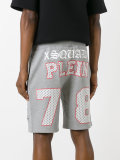 skull print bermuda shorts