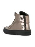 Argyle hi-top sneakers