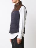 panelled padded gilet