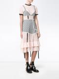 Accord gingham and lace dress