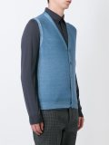 button down knitted waistcoat