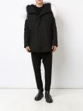 hood print parka